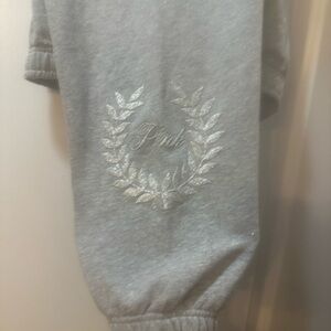 PINK Victoria's Secret Light Grey Drawstring Joggers M